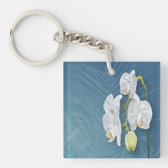 Porte-clés Orchidées et fougères (Devant)
