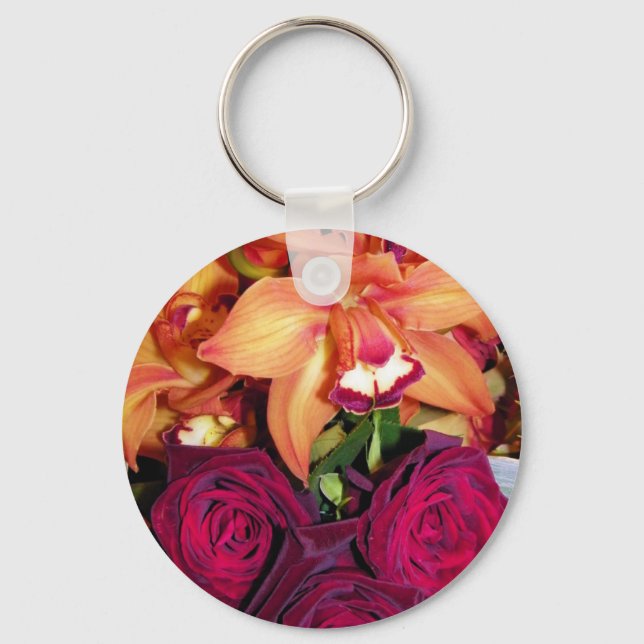 Porte-clés Orchidées et Roses_ (Recto)