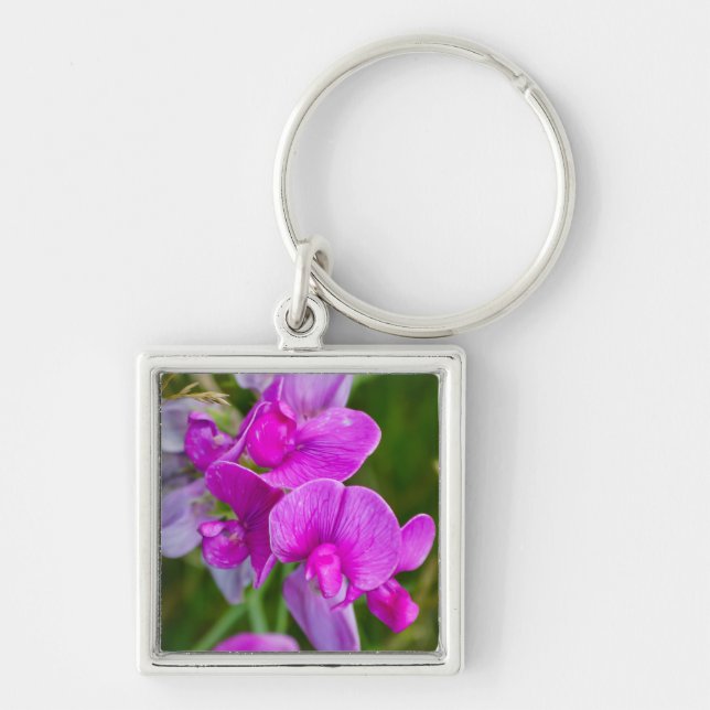 Porte-clés Orchidées violettes (Devant)