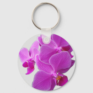 Porte-clés Orchidées violettes sur un porte - clé