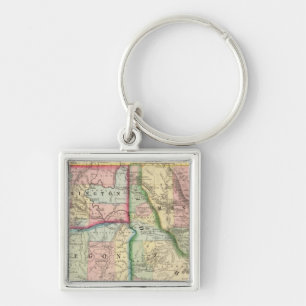 Porte-clés Ore, Wash, Idaho, Carte du Mont par Mitchell
