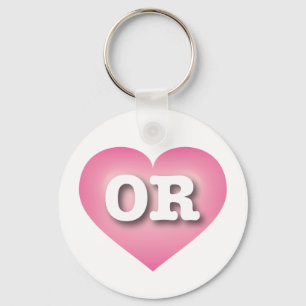 Porte-clés Oregon Pink Fade Heart - J'aime OU