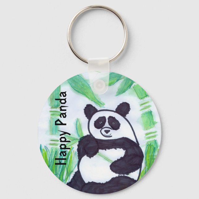 Porte-clés Oreste Overlingaites Panda, Happy Panda (Recto)