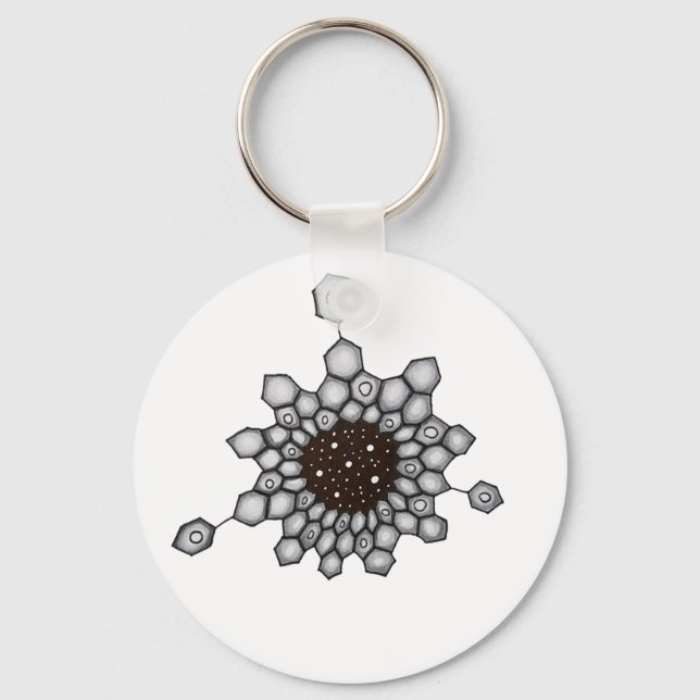 Porte-clés Organic Chemistry Aromatique Structure Space Stars (Recto)