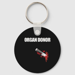 Porte-clés Orgue Donateur amusant Bloody Wound Kidney Mème Su