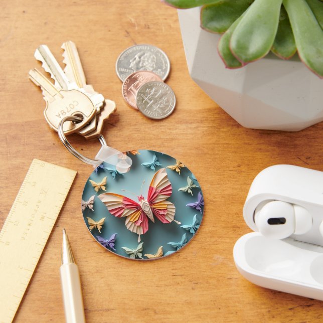 Porte-clés Origami papillon (Bureau)