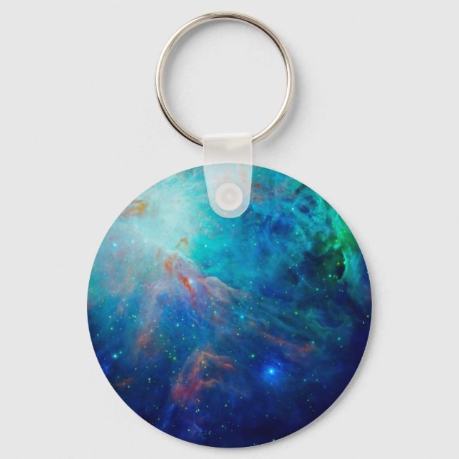 Porte-clés Orion Nebula shimmering blue NASA (Recto)