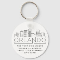 Orlando, Floride Stylisé Skyline | Slogan personna
