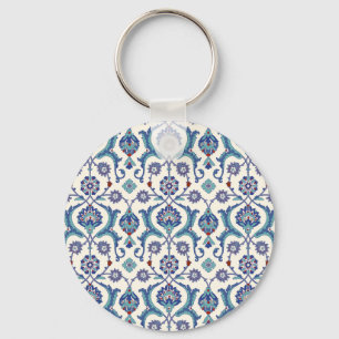 Porte-clés Ornement floral : Motif arabe traditionnel.