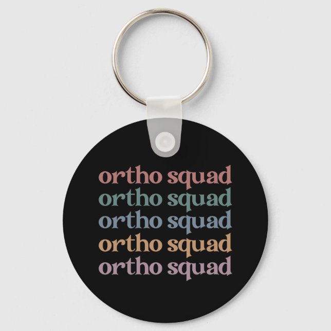 Porte-clés Ortho Squad Orthodontiste Orthopédie Infirmière Ca (Recto)