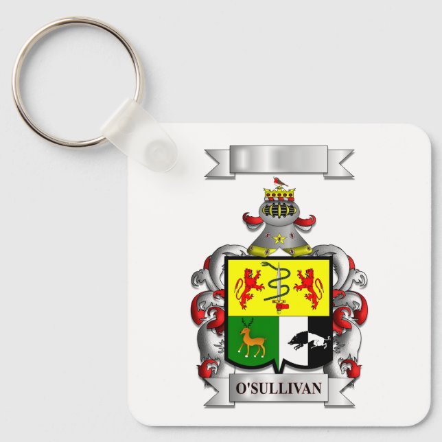 Porte-clés O'Sullivan Nom et Blason (Recto)
