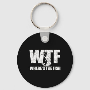 Porte-clés Où est le poisson Mens drôle de pêche cadeaux père