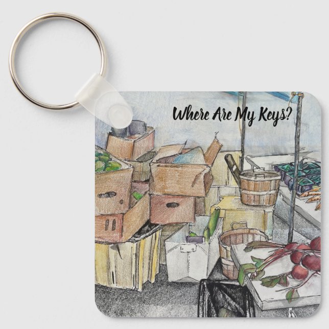 Porte-clés Où Sont Mes Clés.. Je les ai Porte - clés (Recto)