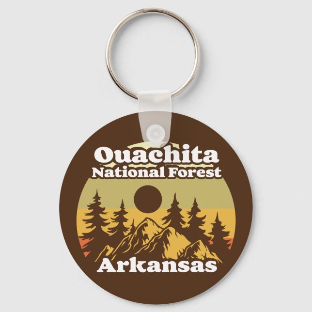 Porte-clés Ouachita Forêt Nationale Arkansas (Recto)