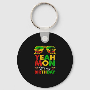 Porte-clés Ouais Mon Jamaïcain Jamaïque Fête d'anniversaire F