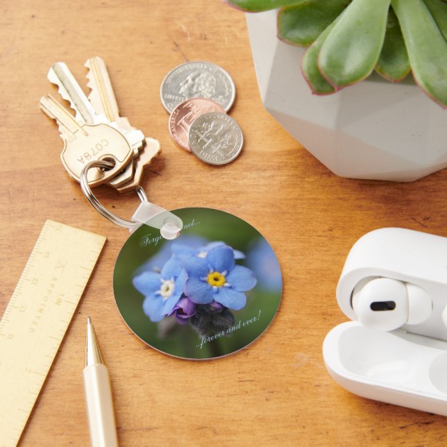 Porte-clés Oublie-moi-pas pour toujours et jamais ! (Bureau)