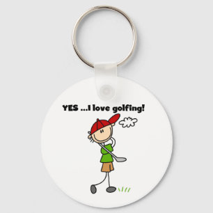 Porte-clés Oui j'adore le golf