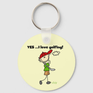 Porte-clés Oui j'adore le golf
