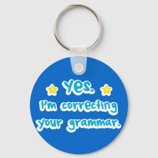 Porte-clés Oui, je corrige votre grammaire