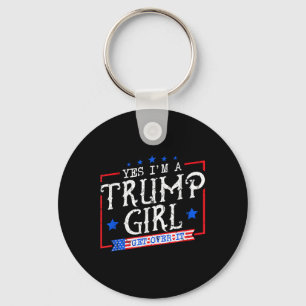 Porte-clés Oui, Je Suis Une Fille Trump Qui Remet Les Cadeaux