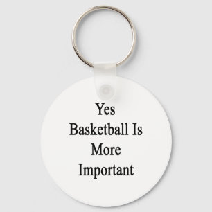 Porte-clés Oui Le basket-ball est plus important