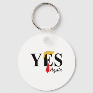 Porte-clés Oui, votez à nouveau Trump Orange Hair 4 juillet