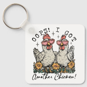 Porte-clés Oups ! J'Ai Un Autre Poulet - Amoureux Drôle Du Po