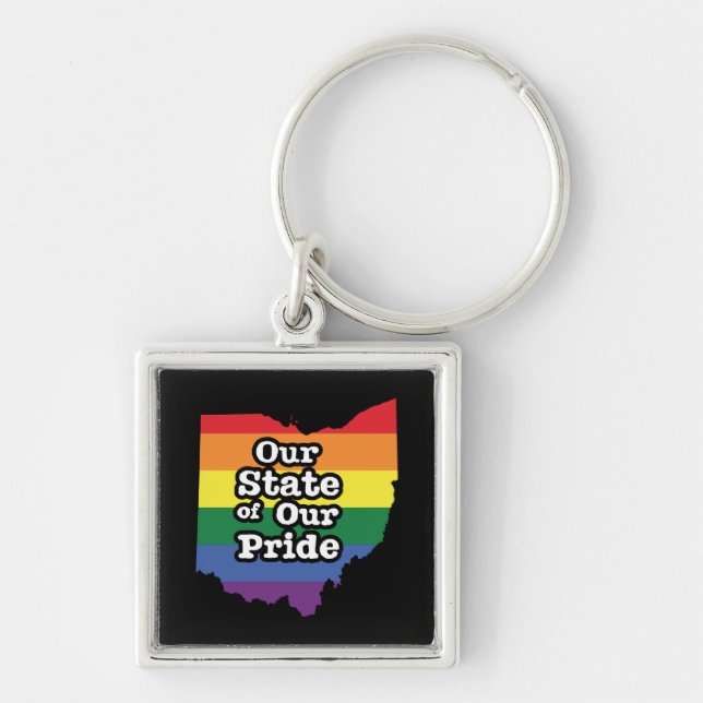 Porte-clés Our State of Our Pride Ohio (Devant)