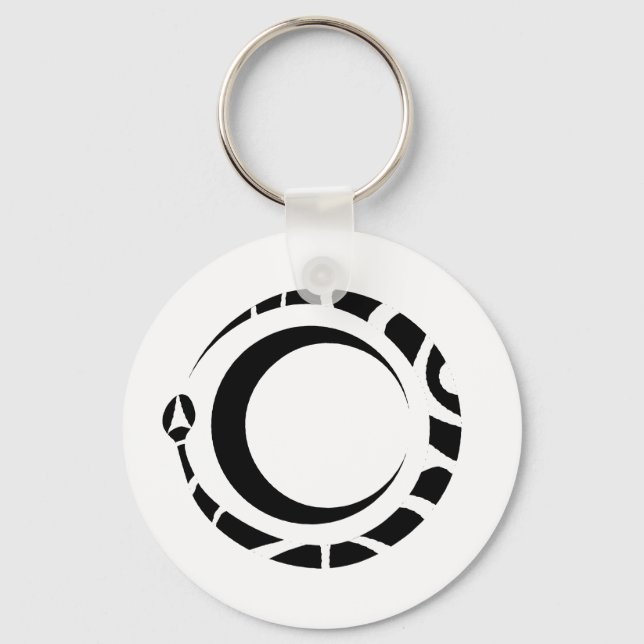 Porte-clés ouroboros et lune (Recto)