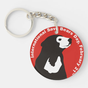 Porte-clés Ours bilatéral de Sun de porte - clé d'ISBD