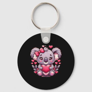 Porte-clés Ours de la Saint-Valentin Koala Cœurs 