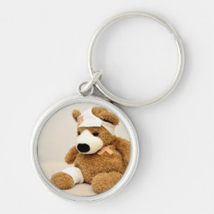 Porte-clés ours en peluche animal personnalisé