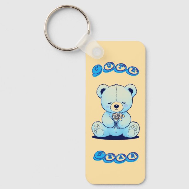Porte-clés Ours en peluche mignon (Recto)