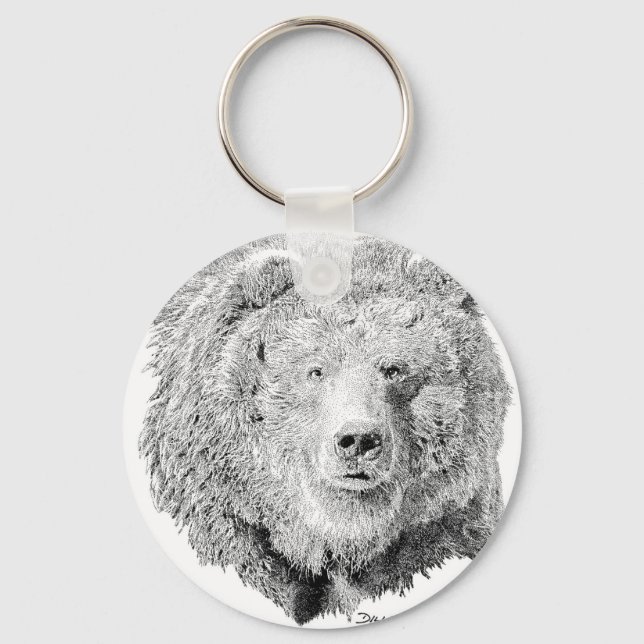Porte-clés Ours grizzli (Recto)