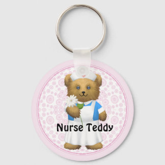 Porte-clés Ours-Infirmière - Ours-Teddy