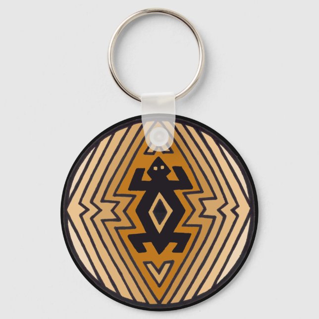 Porte-clés Ours Mimbres amérindien (Recto)