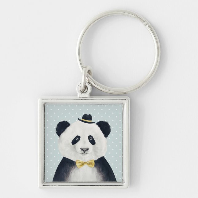 Porte-clés Ours panda d'aquarelle (Devant)