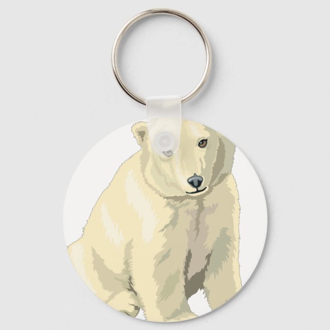 Porte-clés Ours polaire câlin (Recto)