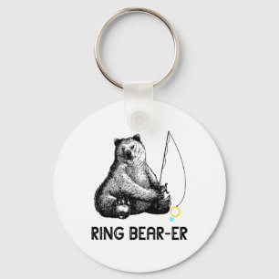 Porte-clés Ours porteur de bague pêche Sécurité de la fête de