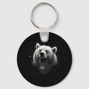 Porte-clés Ours Vintage Grizzly En colère Randonnée Camping R