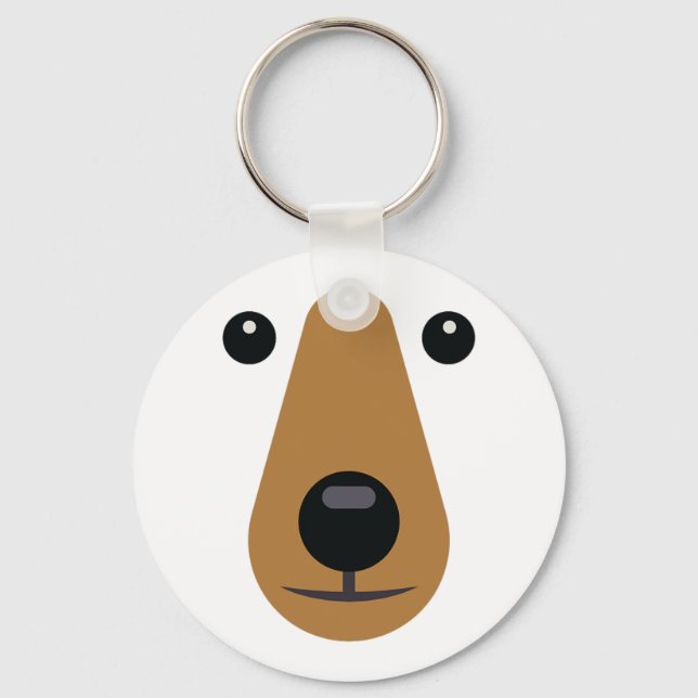 Porte-clés Ours Visage mignonne Facile Halloween Costume Enfa (Recto)