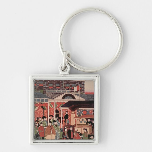 Porte-clés Ouverture du premier chemin de fer au Japon (Devant)