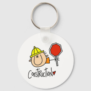 Porte-clés Ouvrier du bâtiment masculin