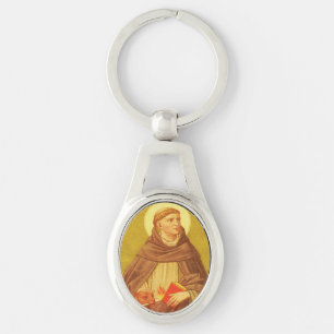 Porte-clés Ovale en métal St. Dominic de Guzman (PM 02)