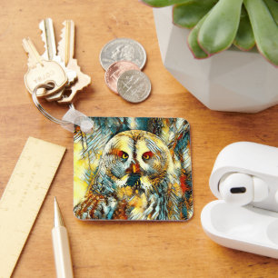 Porte-clés Owl_Art_Animal_002