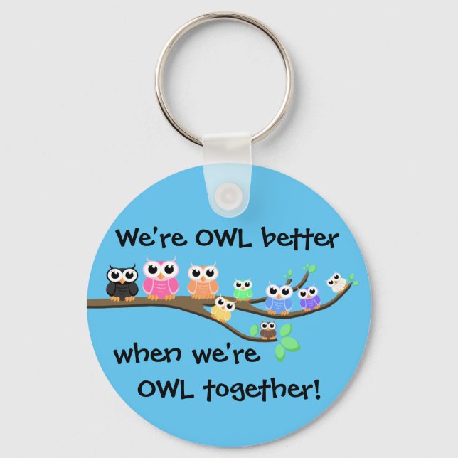 Porte-clés "OWL Together Now" (Recto)
