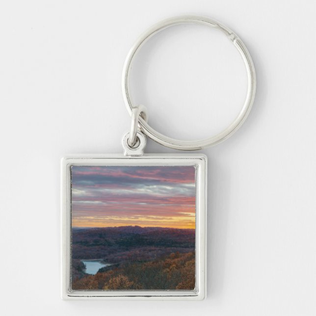 Porte-clés Ozark Mountains Porte - clé coucher de soleil d'au (Devant)