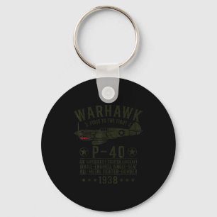 Porte-clés P-40 Warhawk Avion De Chasse De La Seconde Guerre
