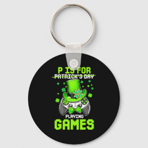 Porte-clés P Est Pour Jouer Jeux Garçon Enfants Vidéo Gamer S