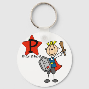 Porte-clés P est pour le prince Tshirts et cadeaux